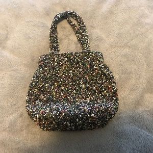 Black Beaded Designer Moyna Evening Bag